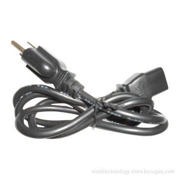 AC Power Cord to US Market, Black Color, PVC Jacket